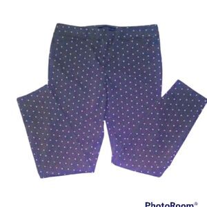 THE LIMITED NEW Stretch Pants Gray Polka Dot 10